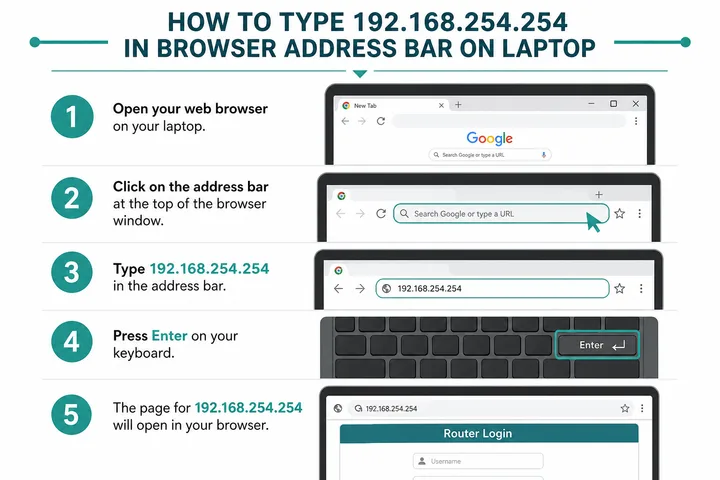 How to Login 192.168.254.254 How to login to 192.168.254.254 in browser address bar