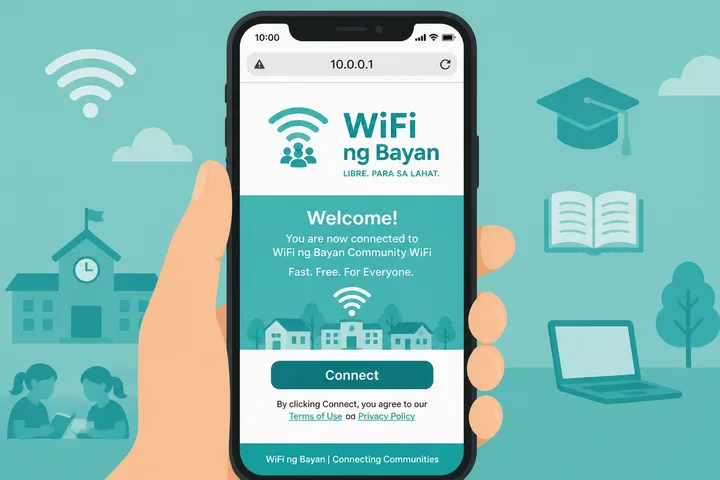 WiFi ng Bayan WB community portal at 10.0.0.1